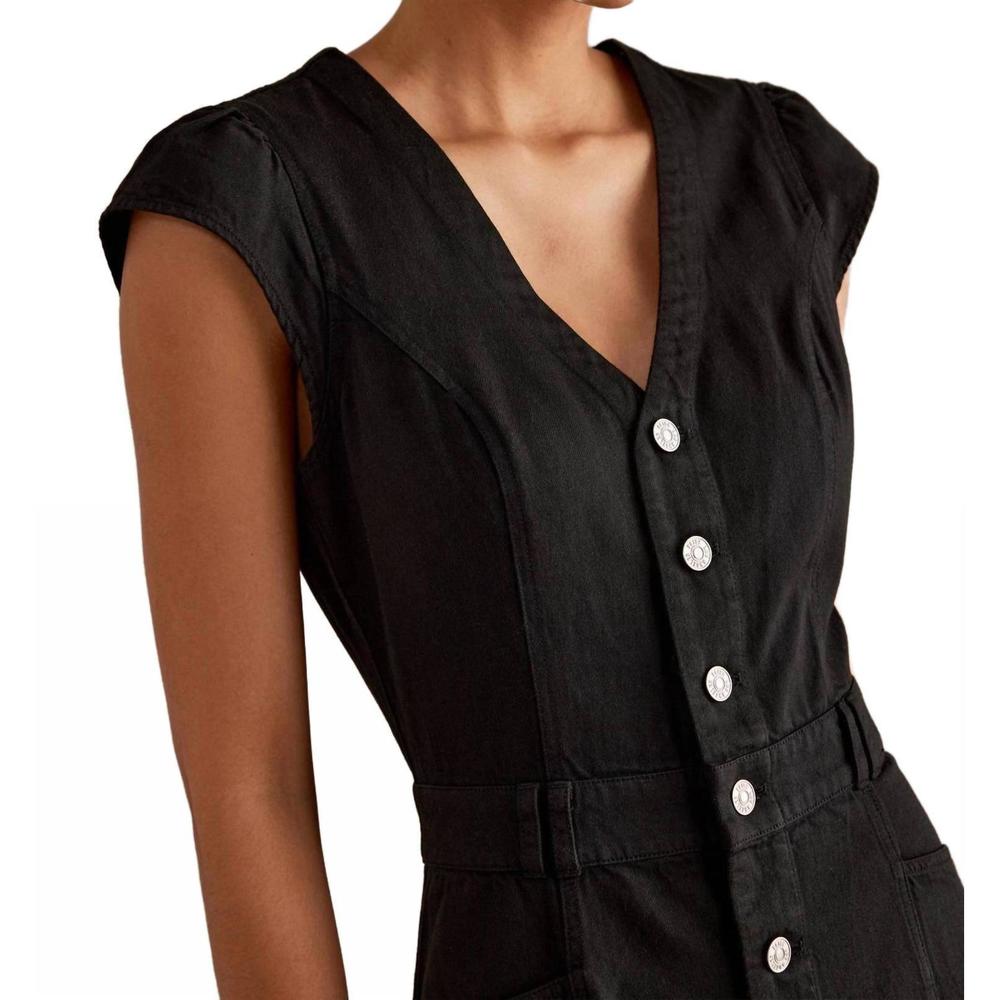 NEW PAIGE aida midi dress in vintage black - Picture 5 of 5